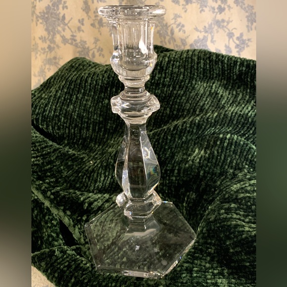 VTG 9" Heisey Imperial Old Williamsburg Clear Glass Candlestick - Picture 4 of 13